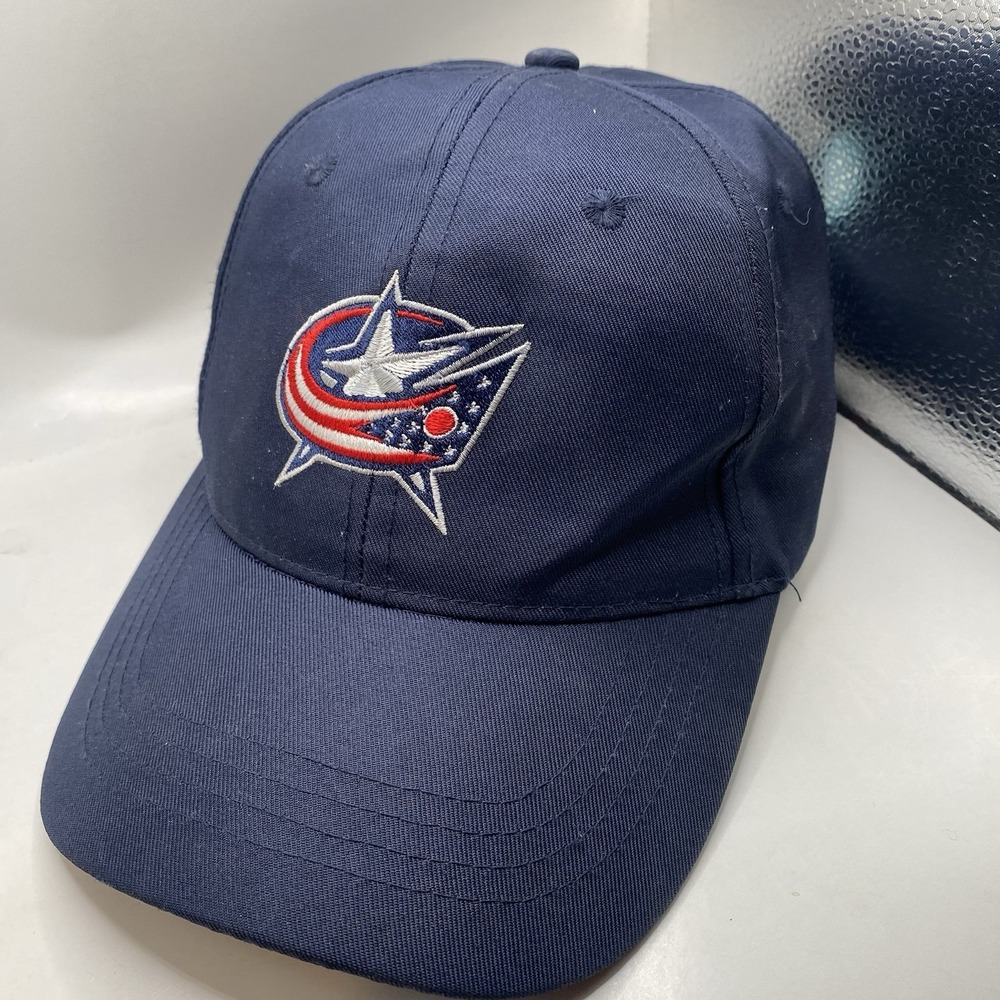 Columbus Blue Jackets Hat Strapback Adjustable Blue Cleaned NHL VGC